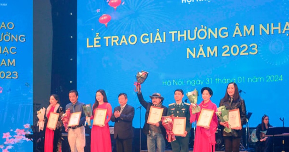 Lễ trao giải thưởng Âm nhạc Việt Nam năm 2023. Ảnh TC Nhiếp ảnh và đời sống